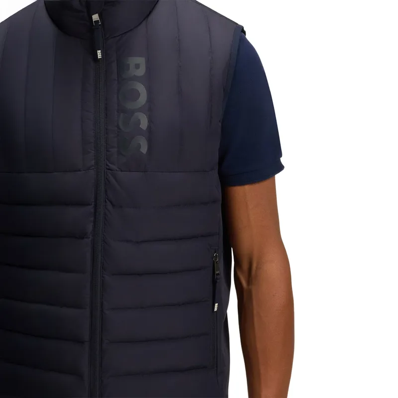 BOSS Equestrian Ruben Mens Gilet - Sky Captain Pre-Order-6