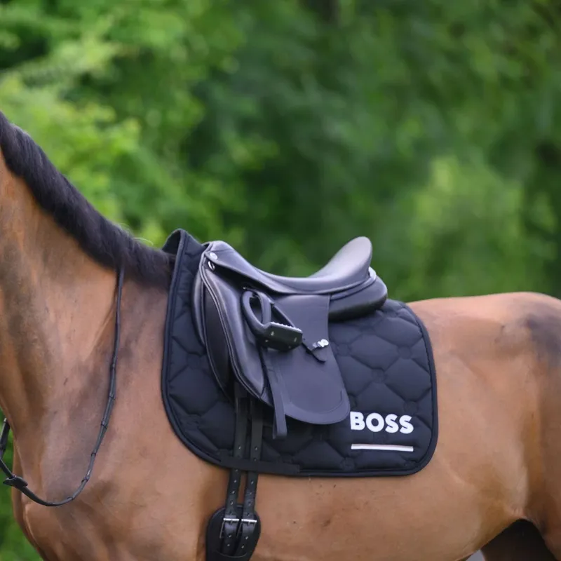 BOSS Equestrian Cambridge Dressage Saddlecloth - Black Pre-Order-2