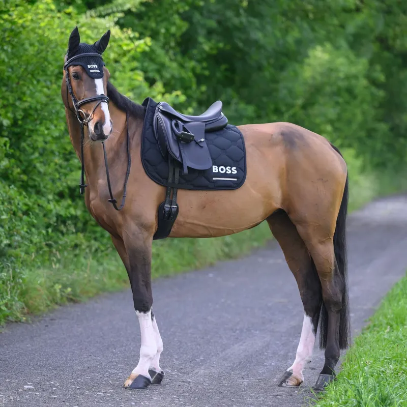 BOSS Equestrian Cambridge Dressage Saddlecloth - Black Pre-Order-3