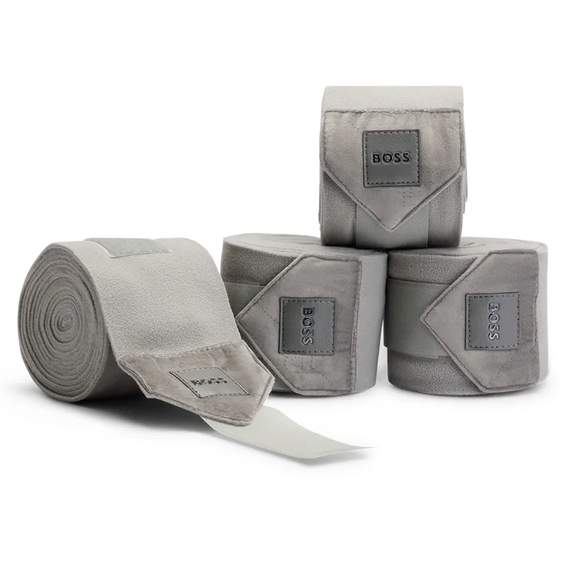 BOSS Equestrian Velvet Bandages - Grey