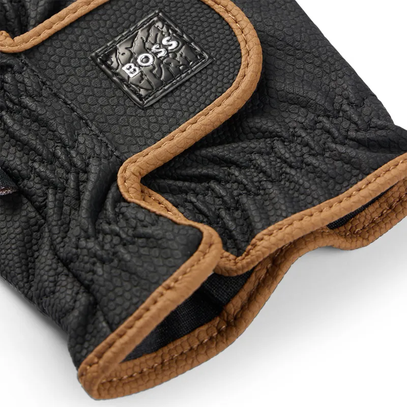 BOSS Equestrian Hybrid Adults Riding Gloves - Black-1