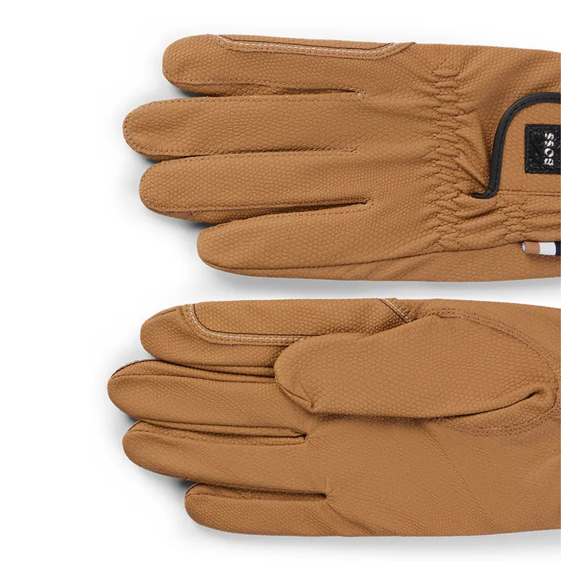 BOSS Equestrian Hybrid Adults Riding Gloves - Camel-2