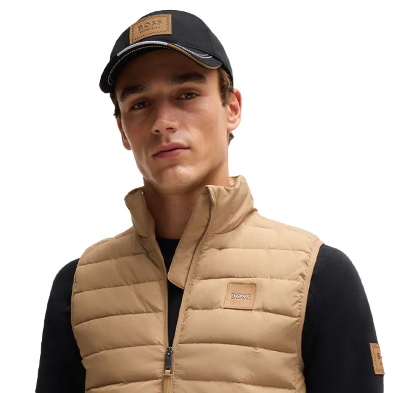 BOSS Equestrian Unisex Leather Vintage Patch Baseball Cap - Black-3