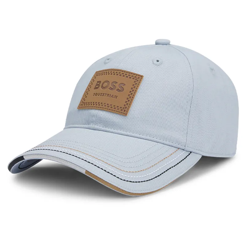 BOSS Equestrian Unisex Leather Vintage Patch Baseball Cap - Niagara-3