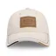 BOSS Equestrian Unisex Leather Vintage Patch Baseball Cap - Pearl