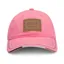 BOSS Equestrian Leather Vintage Patch Baseball Cap - Pink