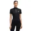 BOSS Equestrian Ladies Maira Half Zip Training Shirt - Black Stripes