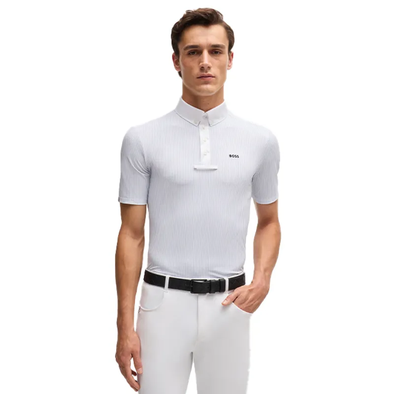 BOSS Equestrian Marty Mens Show Shirt - Pinstripes Niagara