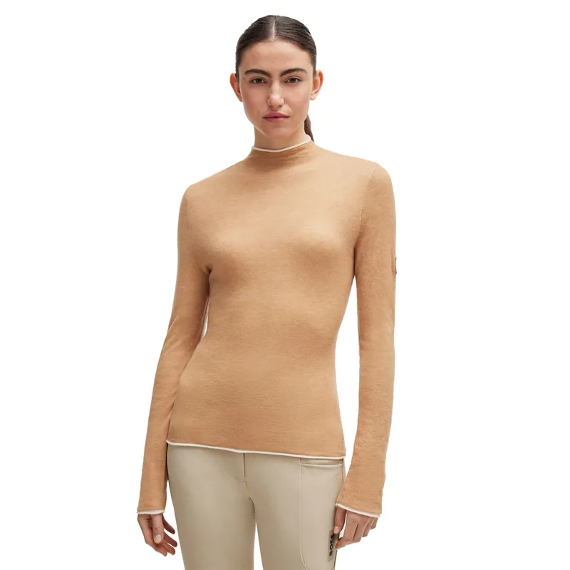 BOSS Equestrian May Ladies Turtleneck Top - Camel-1