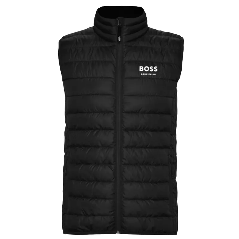 BOSS Equestrian Holiday Monza Mens Puffer Gilet - Black-2