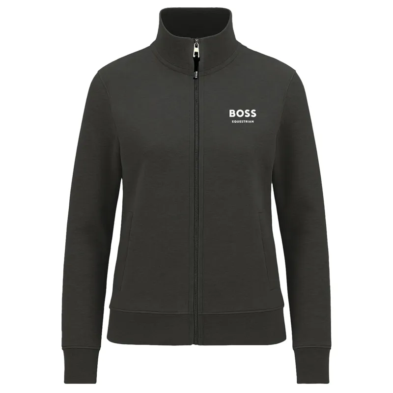 BOSS Equestrian Holiday Paris Womens Training Sweater - Dark Grey/Melange-2