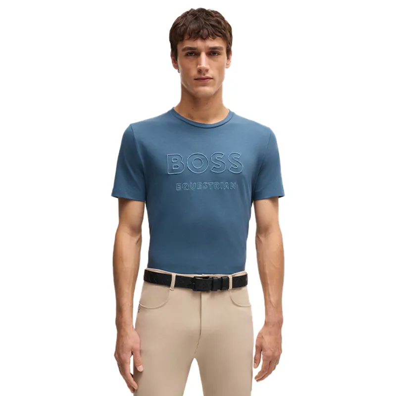 BOSS Equestrian Pierce Mens T-Shirt - Northern Blue