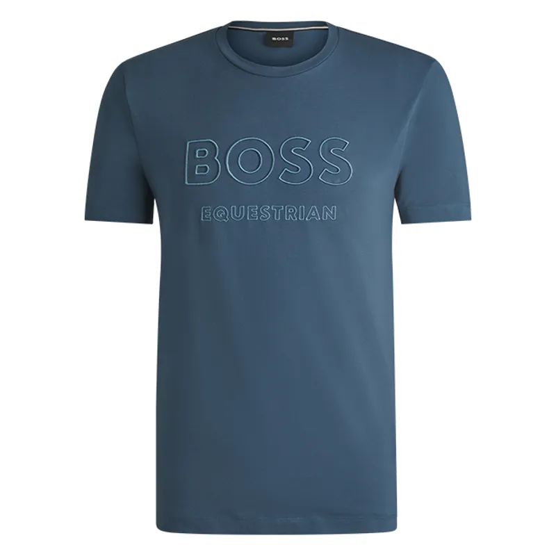 BOSS Equestrian Pierce Mens T-Shirt - Northern Blue-1