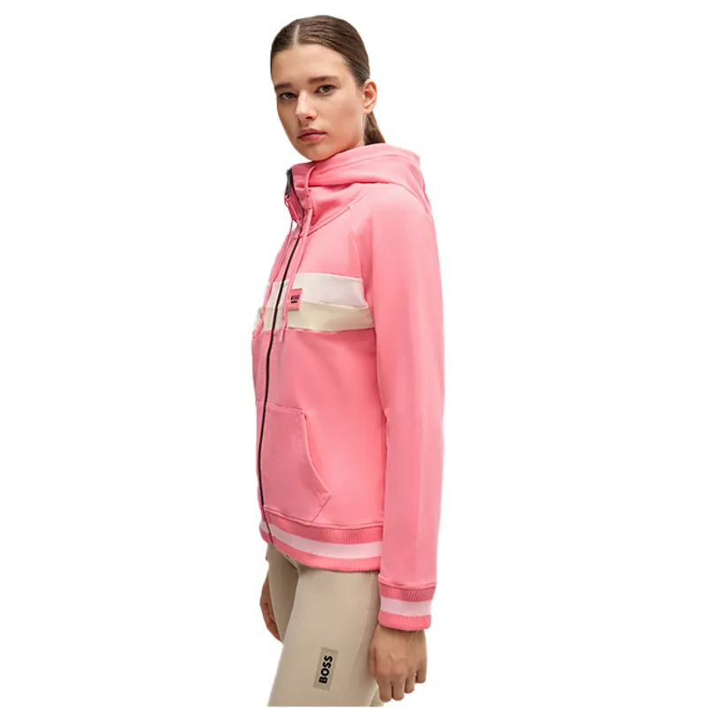 BOSS Equestrian Riva Ladies Full Zip Hoodie - Pink-2