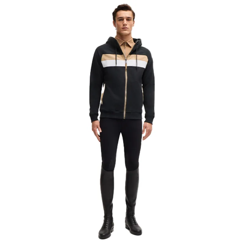 BOSS Equestrian River Zip Mens Hoodie - Black-4