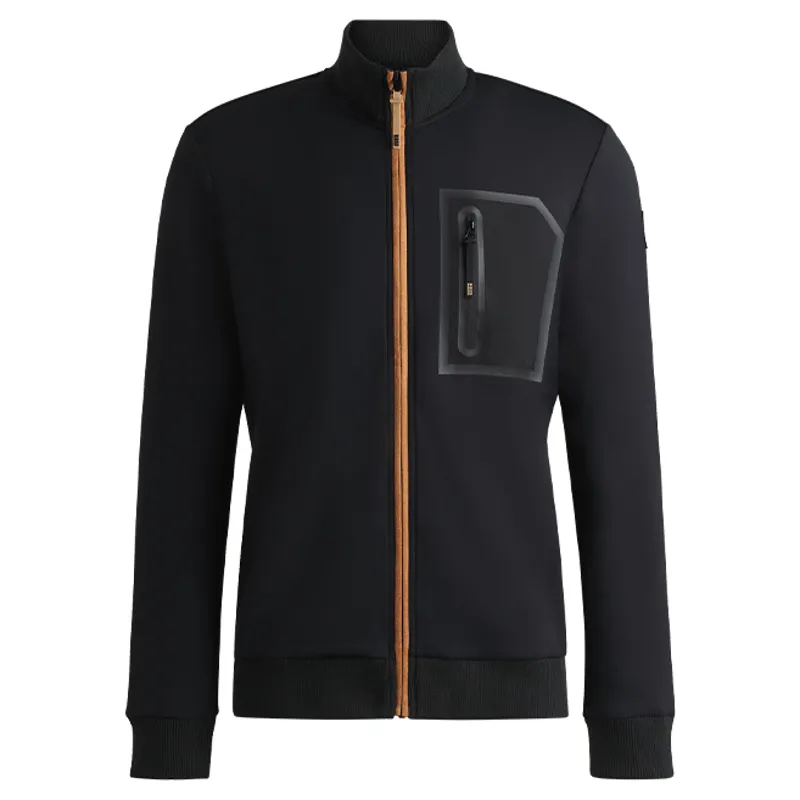 BOSS Equestrian Sammy Mens Function Full Zip Jumper - Black