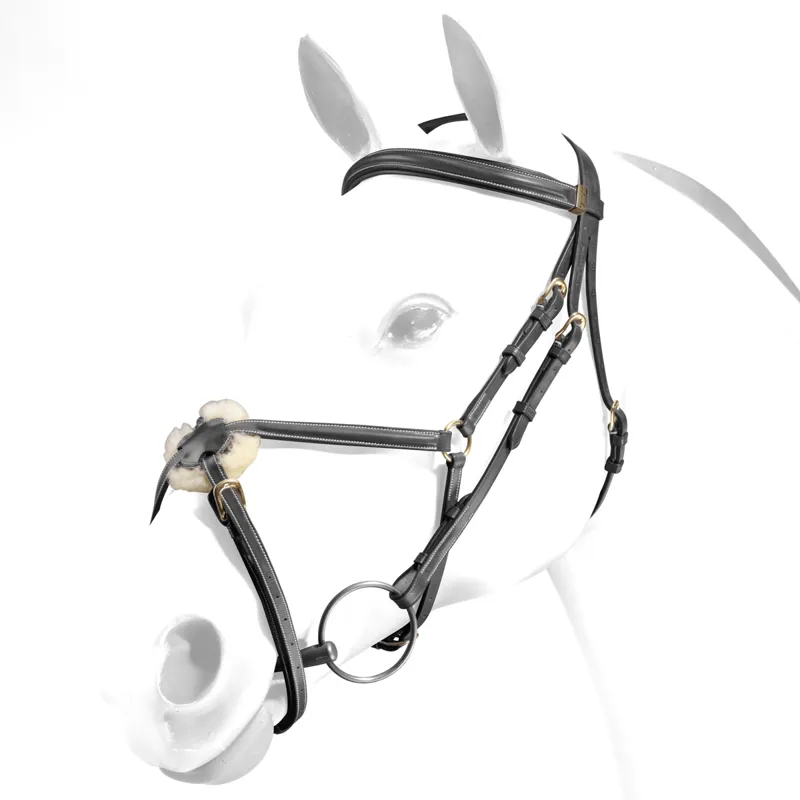Equipe Emporio Grackle Bridle - Black/Brass