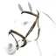 Equipe Emporio Crank Noseband Removable Flash Bridle - Brown/Brass