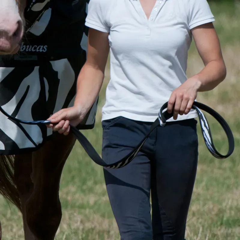 Bucas Dublin Lead Rope - Zebra Print-1