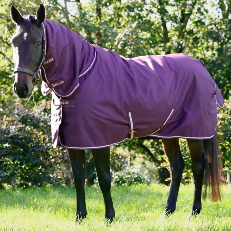 Bucas Freedom 150g Combo Neck Turnout Rug - Blackberry-1