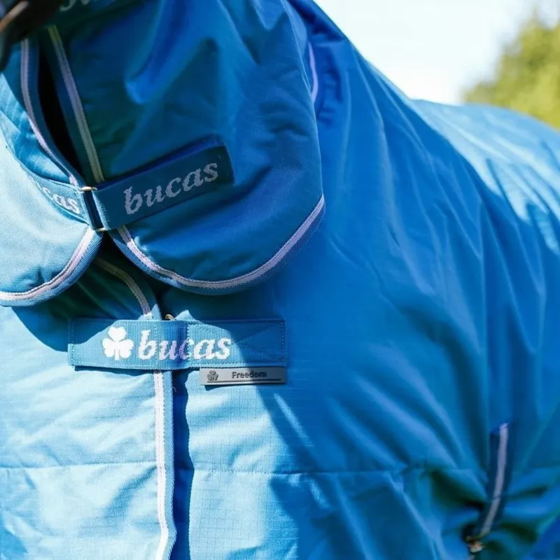 Bucas Freedom 150g Combo Neck Turnout Rug - Blueberry-1