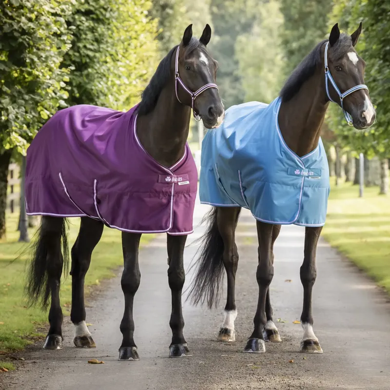 Bucas Freedom 150g Detachable Neck Turnout Rug - Blueberry-5