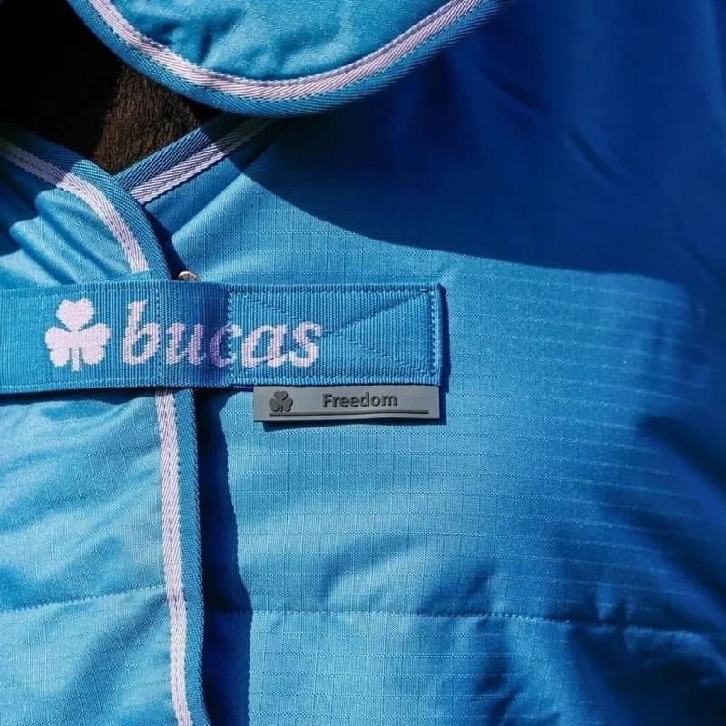 Bucas Freedom 150g Combo Neck Turnout Rug - Blueberry-2