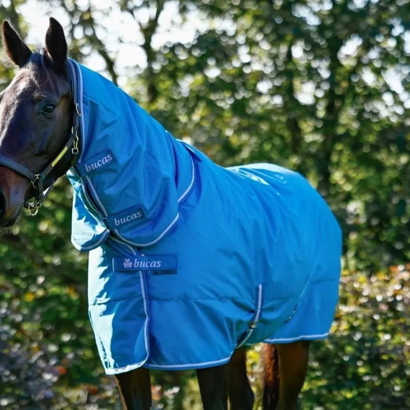 Bucas Freedom 150g Combo Neck Turnout Rug - Blueberry-5