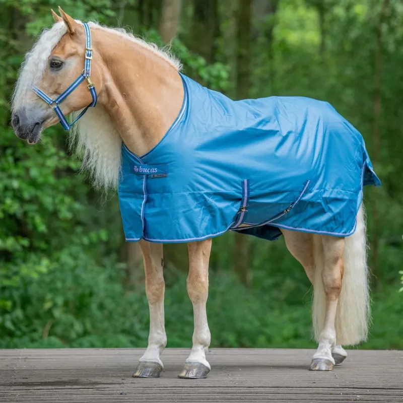 Bucas Freedom 150g Detachable Neck Turnout Rug - Blueberry-2