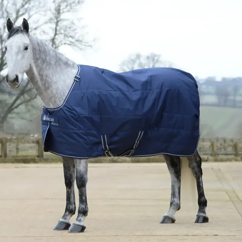 Bucas Quilt 150g Stable Rug with Stay-Dry Lining - Navy/Silver-3