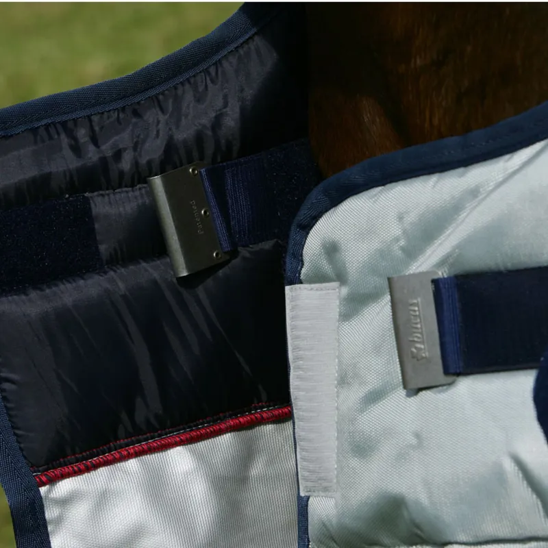 Bucas Power 300g Extra Standard Neck Turnout Rug - Silver-4