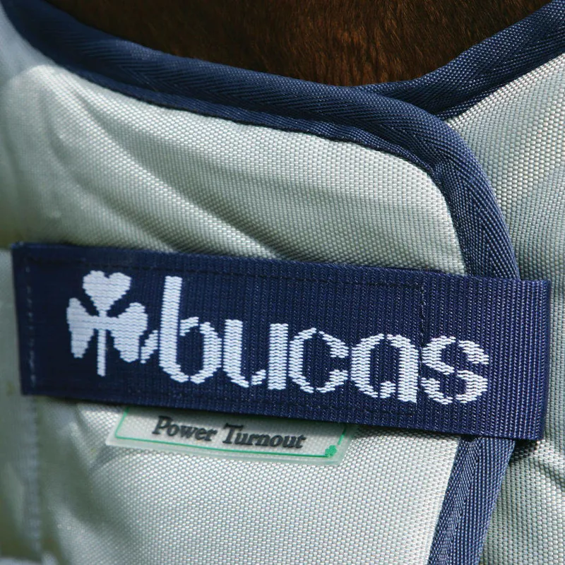 Bucas Power 300g Extra Standard Neck Turnout Rug - Silver-6