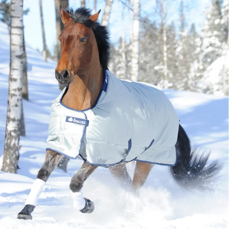 Bucas Power 300g Extra Standard Neck Turnout Rug - Silver-3