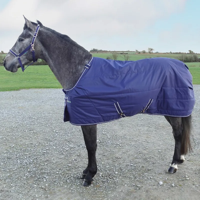 Bucas Quilt 150g Stable Rug with Silk-Feel Lining - Navy/Silver-2