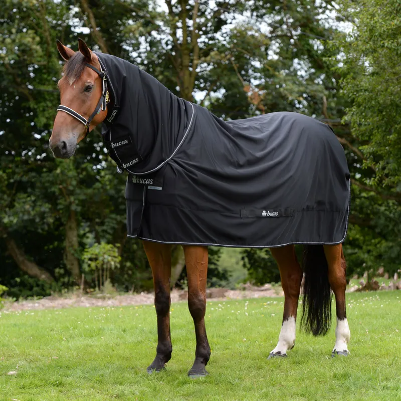 Bucas Shamrock Power Full Neck Cooler Rug - Black-1