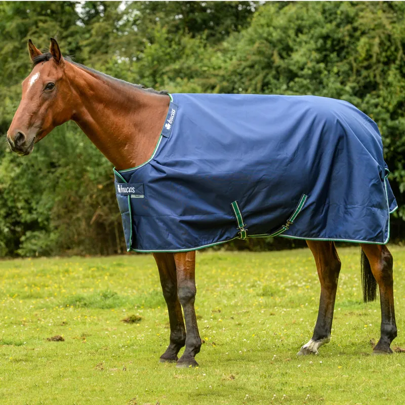 Bucas Smartex 0g Rain Standard Neck Turnout Rug - Blue-1