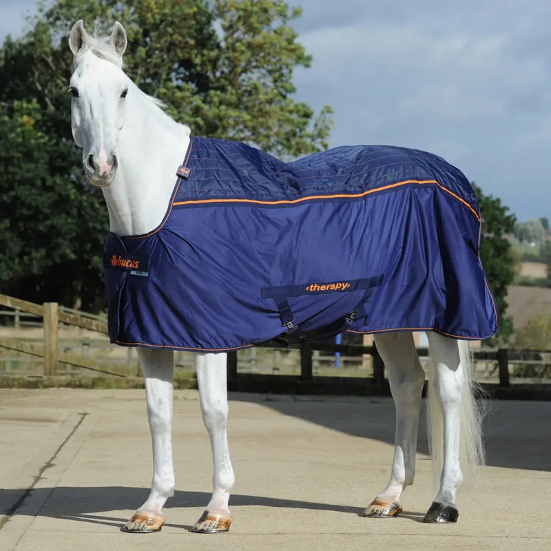 Bucas Therapy Cooler Rug - Navy/Orange - TRIAL