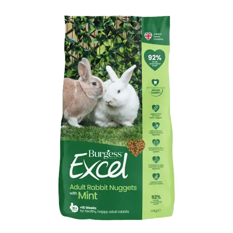 Burgess Excel Rabbit Nuggets with Mint - 1.5kg
