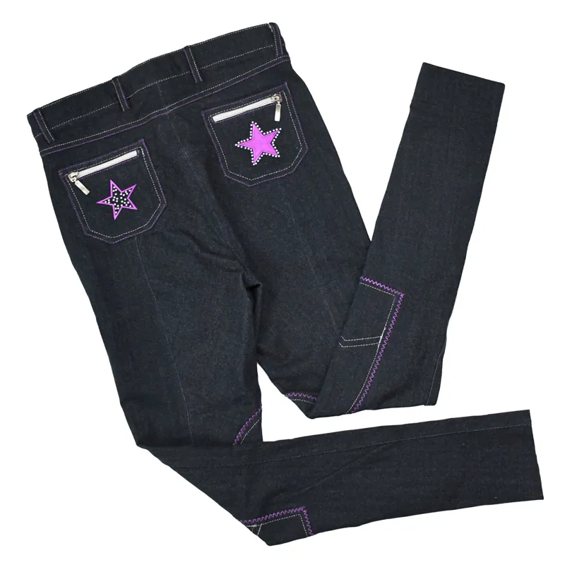 Castle Crystal Star Junior Jodhpurs - Navy 30in