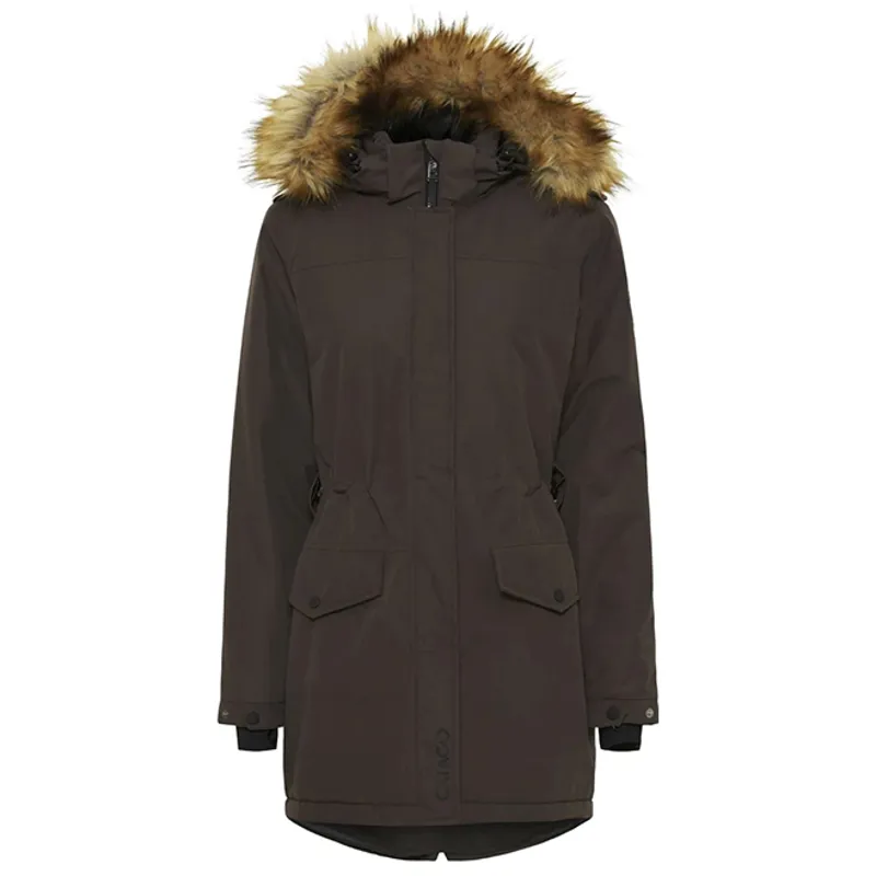 Catago Amy Waterproof Ladies Parka Jacket - After Dark-1