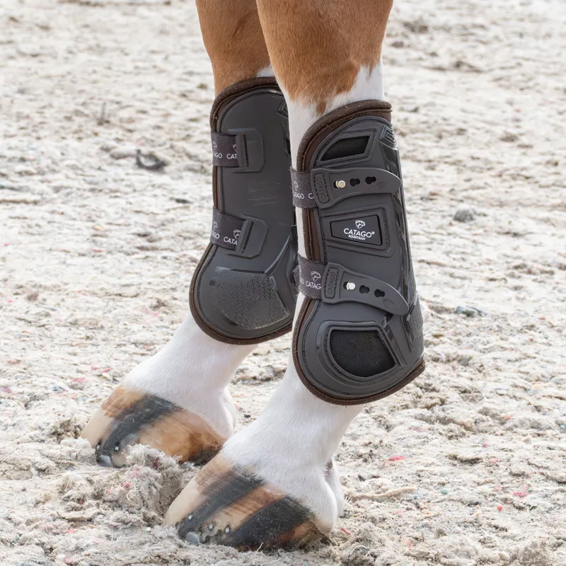 Catago HYBRID Tendon Boots - Brown-1
