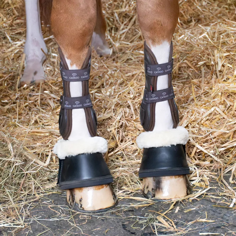 Catago HYBRID Tendon Boots - Brown-2