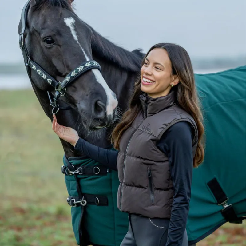 Catago Vally Womens Short Padded Riding Gilet - After Dark-2