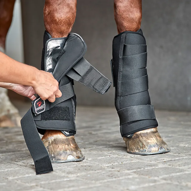 Catago FIR-Tech Stable Boot Neoprene Outers - Black-3