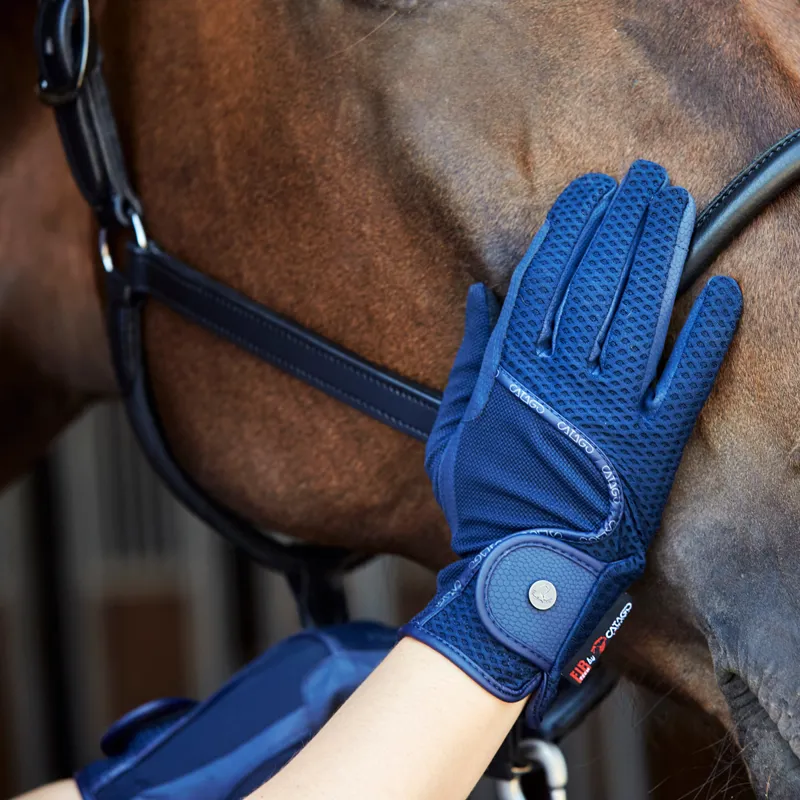 Catago FIR-Tech Mesh Adults Riding Gloves - Navy-1