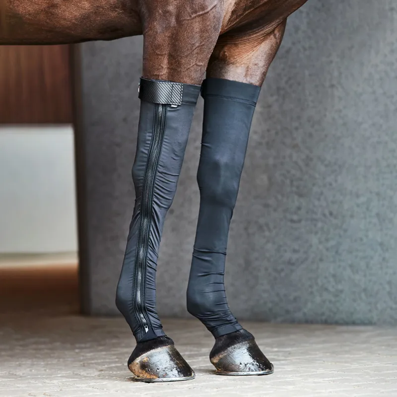 Catago FIR Tech Horse Front Leg Stockings Black