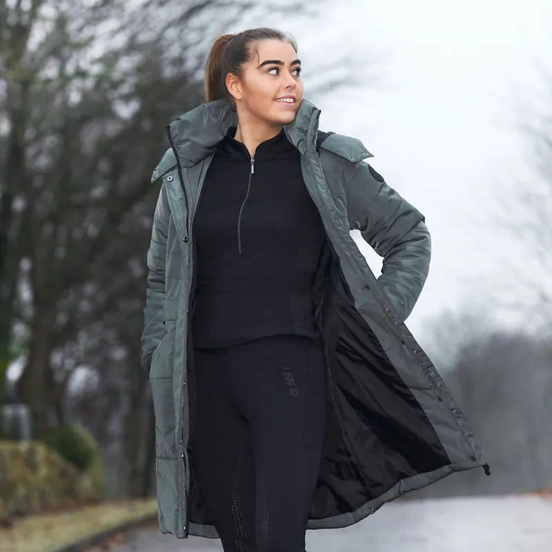 Puffy long jacket sale