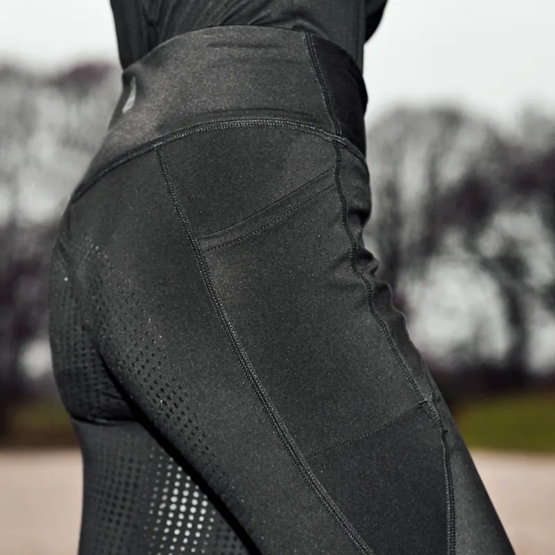 Catago FIR-Tech Full Grip Ladies Riding Tights - Black-4