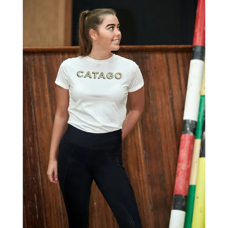 Catago FIR-Tech Full Grip Ladies Riding Tights - Black-5