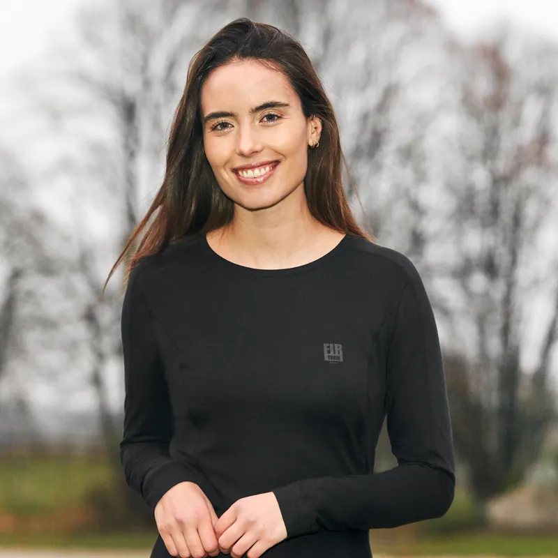 Catago FIR-Tech Long Sleeve Ladies Top - Black-1